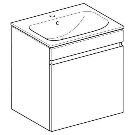 Geberit Renova Plan Set mit Waschtisch u. Unterschrank ,1 (1/5)