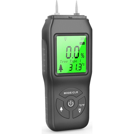 Mini wood moisture meter, digital wood moisture meter, high-precision, backlit wood moisture meter, portable wood moisture meter--DTEKGAZ