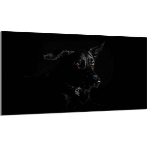 Placa protectora de cristal para estufa 90x52 Perro (1/5)