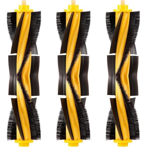 (3 pièces) Brosses à Rouleaux Brosse Principale Pièces de Rechange pour Robot aspirateur Ecovacs DEEBOT OZMO 920 950 T8 AIVI Max T9 T5 N5 N7 N8+ N8 Pro DX55 DX93 DJ65 (1/4)