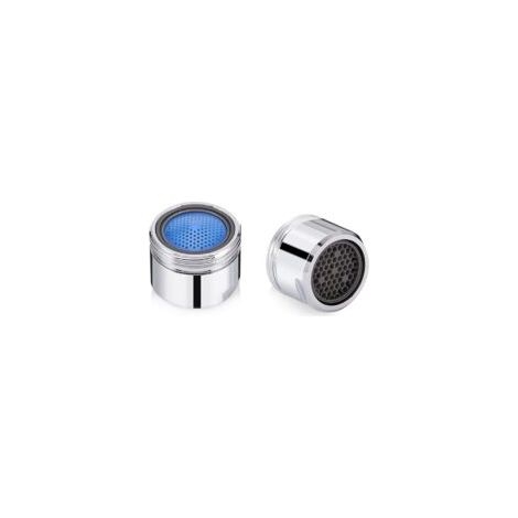 2 Pcs Mousseur Robinet Filtre Economie Eau M18 , Aérateur de Robinet,Accessoires Aérateur Robinet 18mm Embout Universel, pour Robinet Lavabo de Salle de Bain et Cuisine(Acier inoxydable).. - Crezuo