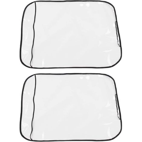 Set di 2 protezioni per sedili auto, coprisedili auto, protezioni per sedili, protezioni impermeabili per sedili posteriori auto (trasparenti)
