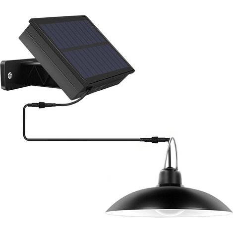 Lustre solaire pour cour, jardin, couloir, aménagement paysager, intérieur/extérieur, suspension, 2 modes d'éclairage, étanche IP65, lumière chaude (1/5)