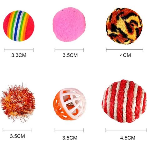 Jouets Chat Interactif, 16 pièces Jouets Chat, Souris, Balles, Baguettes de Plumes pour Kitty interactifs (1/5)