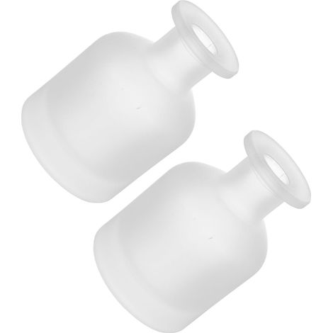 Flacon Diffuseur en Verre Cylindrique Vide 150ml, Lot de 2 Bouteilles Rechargeables Légères et Polyvalentes pour Diffuseur de Parfum Maison et Voiture (1/5)