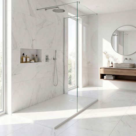 Receveur de douche AQUALITE ULTRASLIM - Bonde Frontale - 160x90 Blanc