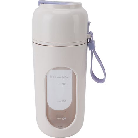 Mélangeur portable rechargeable par USB, 12 lames en acier, mini tasse pour la maison, les sports en plein air, les voyages, violet (1/5)