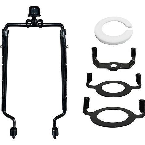 Support de lampe à harpe réglable 7 pouces 2024, kit de harpe réglable E14, e26, e27, adaptateur de culot noir, corne Fra (1/5)