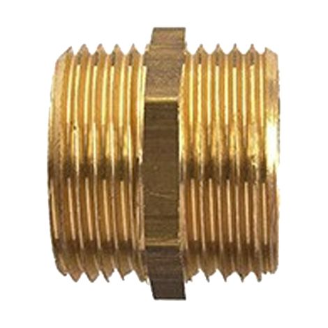 Mamelon double mâle 50 /60 laiton - GARIS - D04008B
