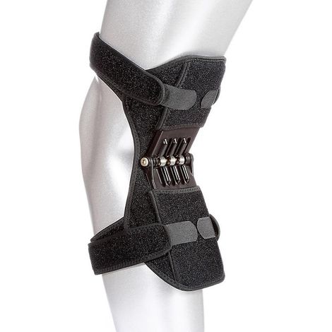 Schwarze Knieschoner, 29 cm – 2er-Pack – Ideal für Sport – Unisex (1/5)