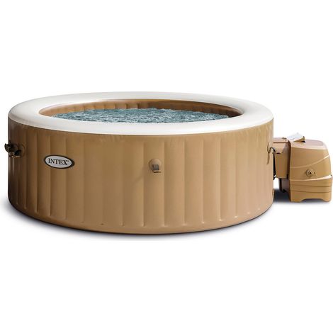 piscina idromassaggio gonfiabile intex "pure spa bubble massage" 196x71cm 4 posti con pompa - cod. 28426ex