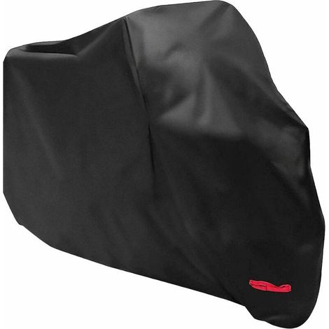 Telo protettivo impermeabile per moto e scooter, telo per esterni 210D - Protegge da escrementi di uccelli, polvere, neve, pioggia e vento, 230 x 95 x 125 cm - Crezuo