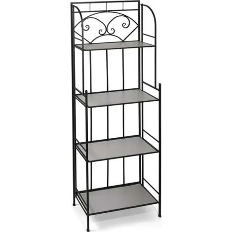 Set aus 2 Metallregalen mit 4 Regalböden 60x28x162