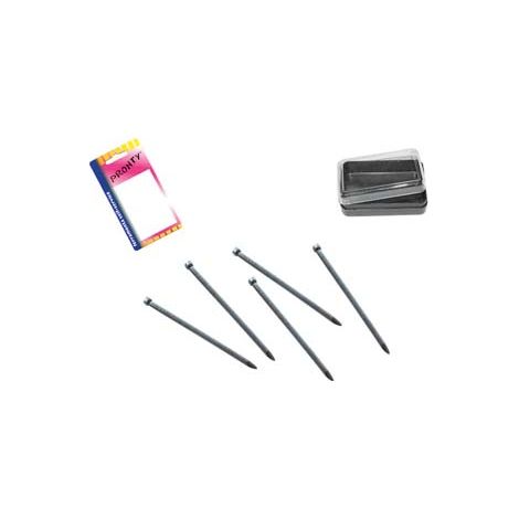 CHIODO ACCIAIO TESTA GRUPPINO IN BLISTER- - mm.30, in bl.80 pz. - 12 blister