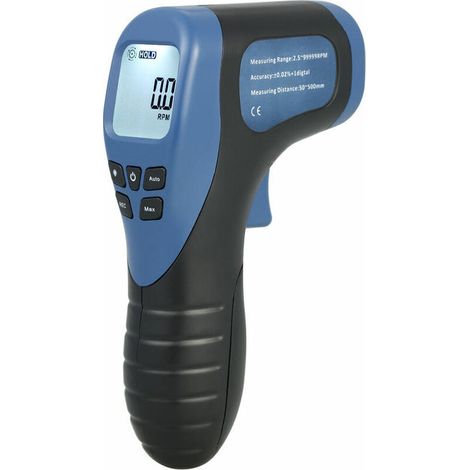 Tachymetre de moteur sans contact a affichage numerique portable TL-900 bleu livre sans batterie (1/5)