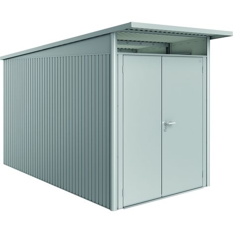 Casetta da Giardino in Metallo AVANTGARDE A4 Biohort con Porta a Due Battenti  Grigio Quarzo Metal (1/3)