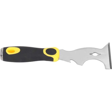 Couteau à mastic multifonctionnel, lame épaisse, grattoir à peinture en acier inoxydable avec manche antidérapant, 7,5 cm / 3 pouces (1/5)
