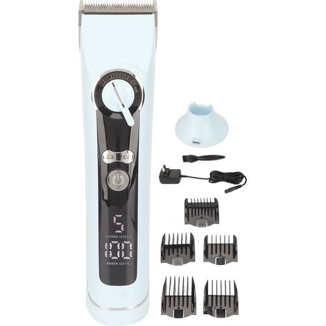 Kit de coupe cheveux professionnel sans fil pour hommes, tondeuse électrique rechargeable, ensemble coiffure barbe barber, prise US 100-240V (1/5)