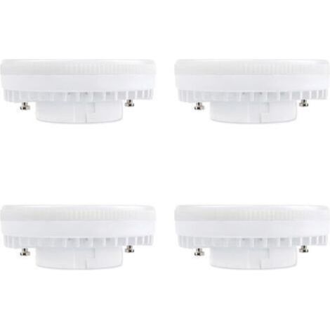 Ampoule GX53 LED 9W Blanc Neutre 4000K, 900LM, 120°, Équivalent Lampe CFL GX53 15W-18W, non-dimmable, Spot LED Encastrable GX53 Neutre pour Plafonnier de Meuble Cuisine, lot de 4 [Classe énergétique A