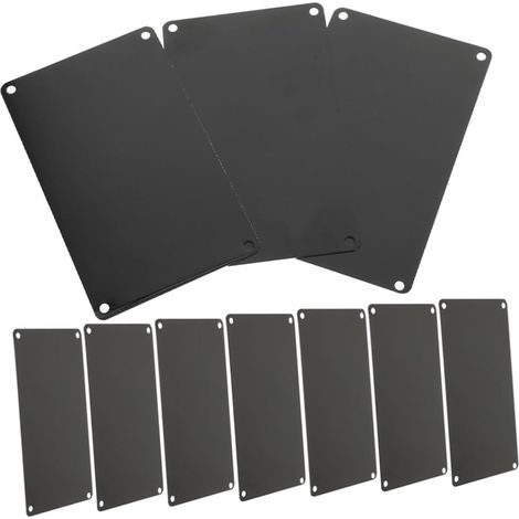 10 Pièces Plaque En Aluminium Pour Gravure Laser Plaque À Graver Vierge 3.15X1.97In Pour Bricolage Étiquettes De Porte Signalisation D’Hôtel Et Usage Industriel (1/5)