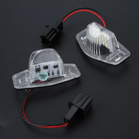 2x LED-Kennzeichenbeleuchtung, 18 weiße LEDs für Honda Fit Jazz 2002-2014, rechte und linke Seitenbeleuchtung, Autolampen (1/5)