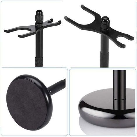 Support de Rasoir de Brosse Chromé Stand de Rasoir (Noir) (1/3)