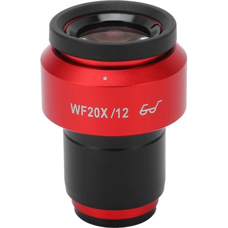 Mikroskopokular, Okularlinse, hoher Punkt, einstellbare Sichtweite, 30-mm-Anschluss, rot