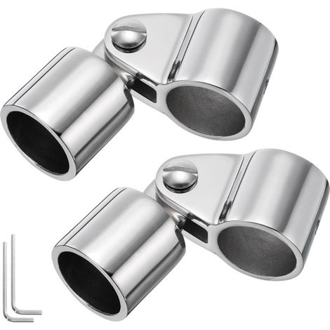 Kit de 2 pièces pour bimini (mâchoire coulissante de 25 mm et œillet) - Installation facile, pièces de rechange robustes pour bateaux et structures d'ombrage durables. (1/5)