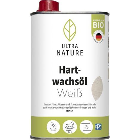Ultra Nature Hartwachsöl 0,5 L weiß Holzöle & Holzwachs (1/3)