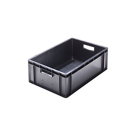 ESD-Stapelbehälter aus Polypropylen  Außen-LxBxH 600 x 400 x 210