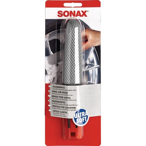 Pennello per cerchi ultra-morbido rosso / grigio SONAX (Per 6)