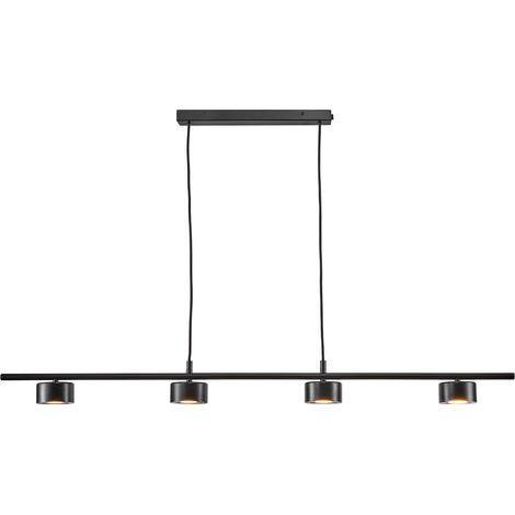 Suspension Clyde 4-Rail Métal Noir ,  H. 212 - IP20 - LEDModule /  Nordlux Intérieur (1/4)