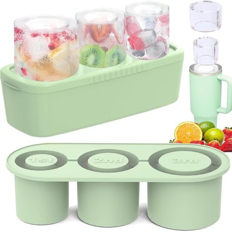 Silicone Eiswürfelform avec couvercle pour 42oz Tumbler Getränke (1/5)