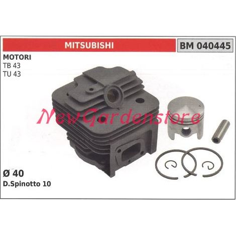 Cilindro pistone segmenti MITSUBISHI motore decespugliatore TB 43 TU 43 040445