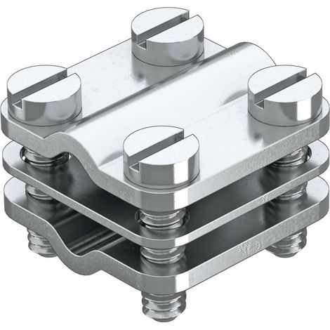 OBO Bettermann Borne de dérivation à collier Exécution parallèle 4-16mm² Laiton nickelé, 5064017 (1/2)