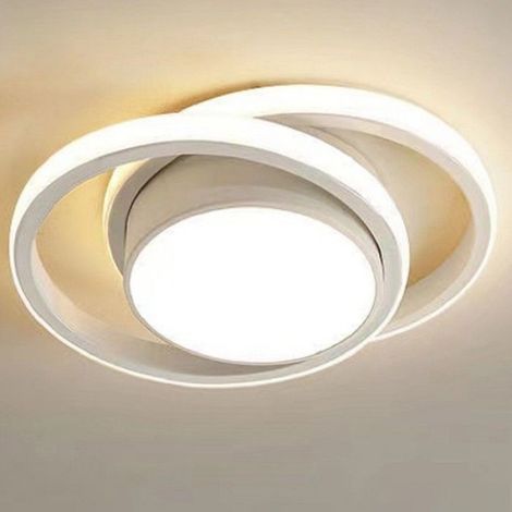 Plafonnier LED rond 32W, lumière naturelle, diamètre 27 cm, pour couloir chambre salle de bains cuisine salon (1/5)