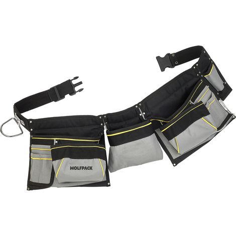 Doppelschalungstasche mit verstellbarem Gürtel, Hammeraufhänger, Werkzeugtasche, Werkzeughalter