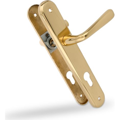 AMIG Poignées sur plaque à cylindre 252PB85 250 x 40 mm Laiton Poli (1/5)