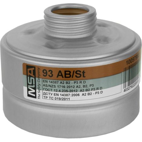 Filtres respiratoires combinés 92/93 A2B2P3 - MSA