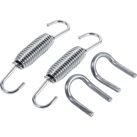 2x ressorts de montage entièrement rotatifs pour système d'échappement de moto en acier inoxydable (1/5)