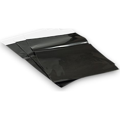 Schwarzer Folienumschlag K04/A3 310x420 mm, Packung mit 100 Stück.