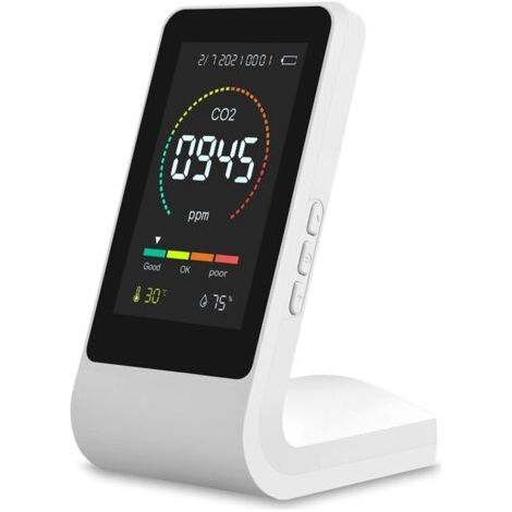 Qualité L'air, Instrument Mesure CO2, Capteur Qualité L'air Intérieur, Affichage d'une Variété D'indicateurs d'air (1/4)
