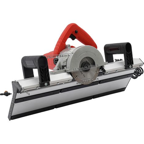 Machine à chanfreiner les carreaux, Outil de coupe électrique, Système de refroidissement à eau, Rouge (1/2)