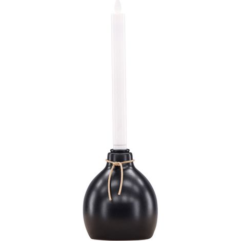 Bougeoir Design à LED "Ulricehamn" 12cm Noir (1/5)