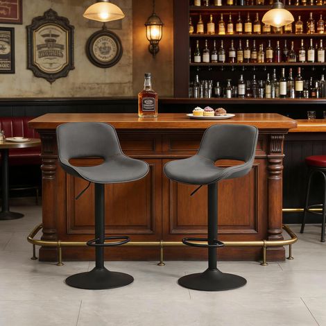 Bequemer Barstuhl,Luxus Esszimmerstuhl,Schwenkbar Hocker für Patio, Hinterhof & Outdoor Bar(Nur Set von 2 Bar Hocker) (1/5)