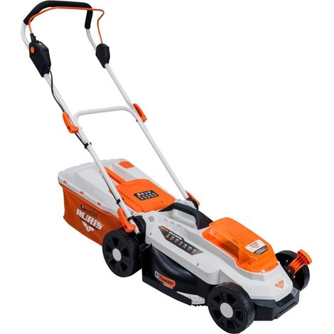 Tondeuse à gazon sans fil RURIS RXI3744e 2x20V Brushless - Coupe 37 cm, Hauteur 25-75 mm, 3-en-1 - Livré sans Batterie (1/5)