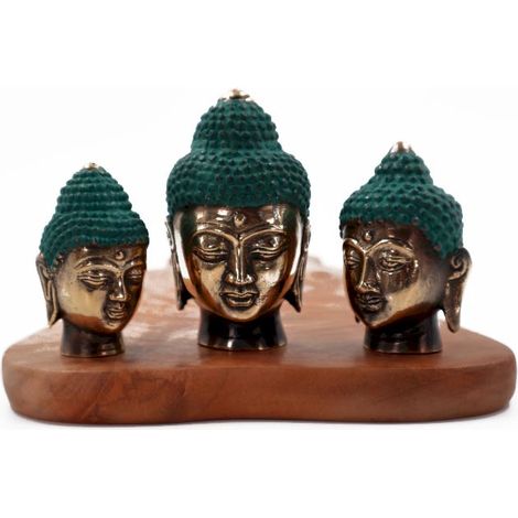 Lot de 3 - Têtes de Bouddha (tailles assorties)- Vendu par 1