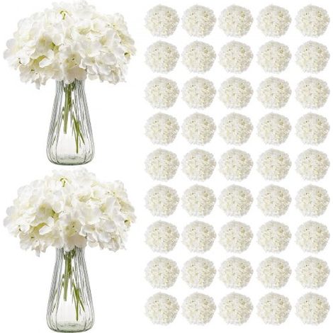 Hortensia Artificielle Lot de 105 Fleurs Artificielles 250 mm (1/5)