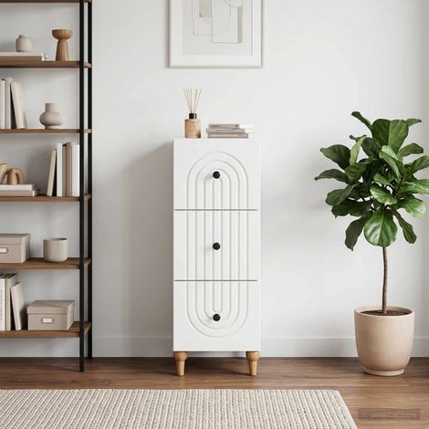 vidaXL Armoire à tiroirs 33 x 34,5 x 90 cm Bois d'ingénierie (1/5)