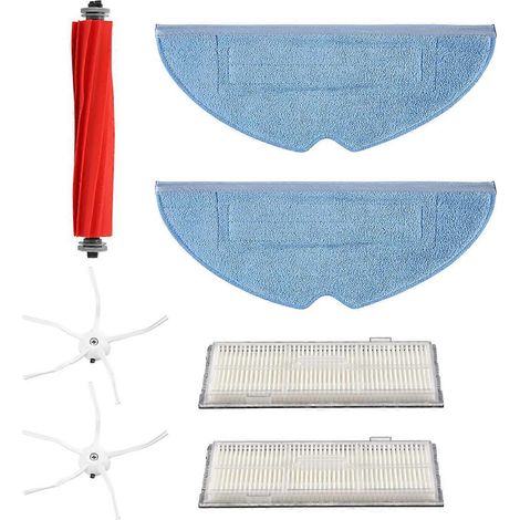 Accessoires pour Roborock avec brosse latérale principale, lingettes de nettoyage, filtres HEPA